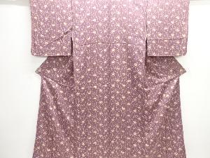 薔薇に花模様小紋着物